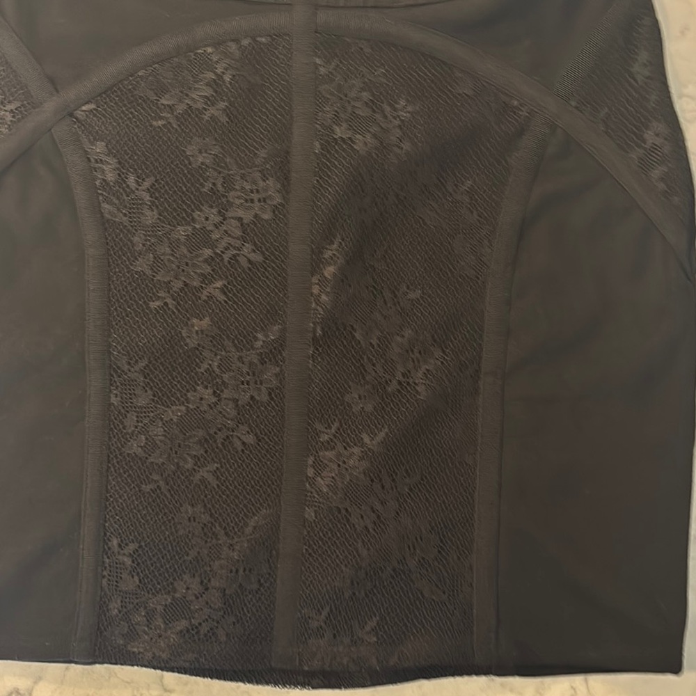 Free People Black Lace Skirt